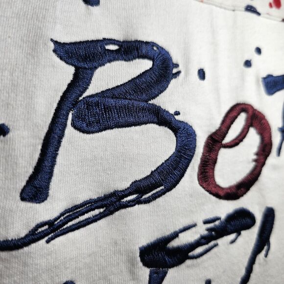 BORN FLY Mens Paint Splatter T-Shirt Size XL Embroidered‎ Logo 100% Cotton - Picture 9 of 9